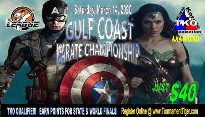Gulf Coast Championship 2020 TKO Qualifier on TournamentTiger - Tournament software by martial artists for martial artists.