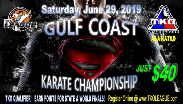 Gulf Coast Championship 2019 TKO Qualifier on TournamentTiger - Tournament software by martial artists for martial artists.