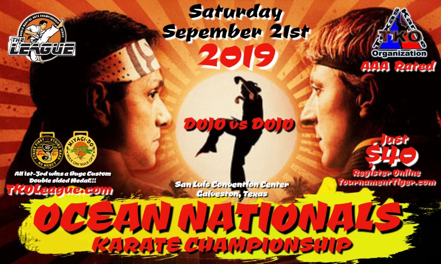 Ocean Nationals 2019 TKO Qualifier on TournamentTiger - Tournament software by martial artists for martial artists.